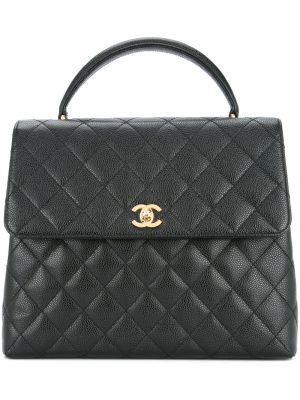Dygsniuota rankinė Chanel Pre-owned juoda