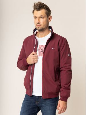Giacca di jeans Tommy Jeans bordeaux