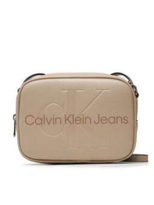 Taška přes rameno Calvin Klein Jeans béžová