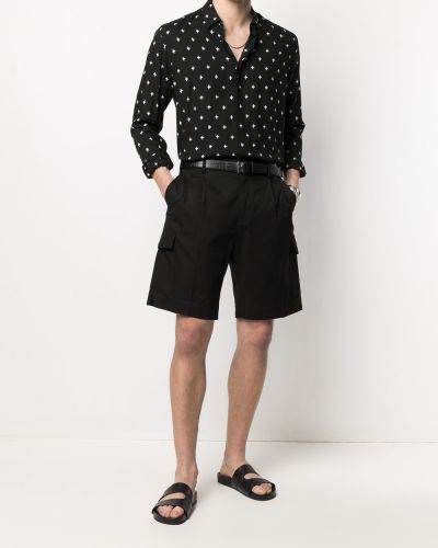 Pantalones cortos cargo de cintura alta Dolce & Gabbana negro