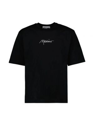 Koszulka bawełniana Moschino czarna