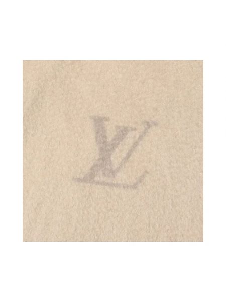 Bufanda de cachemir con estampado de cachemira Louis Vuitton Vintage beige