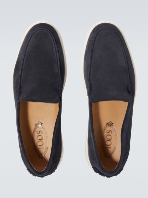 Slip in pelle scamosciata senza chiusura Tod's nero