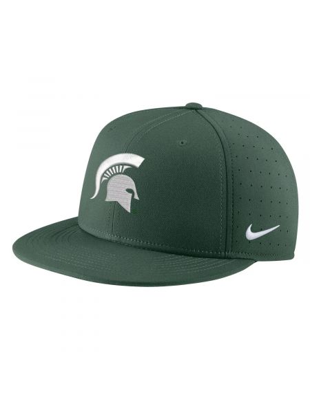 Приталенная кепка Nike зеленая