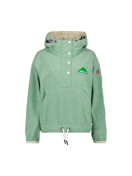 Velours hoodie Moncler grün