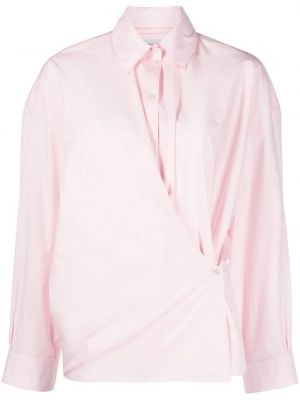 Bombažna srajca Lemaire roza