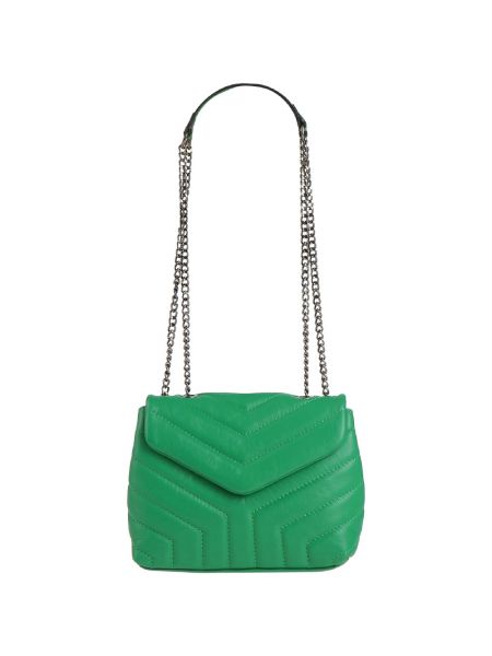 Стеганая сумка Laura Di Maggio зеленая
