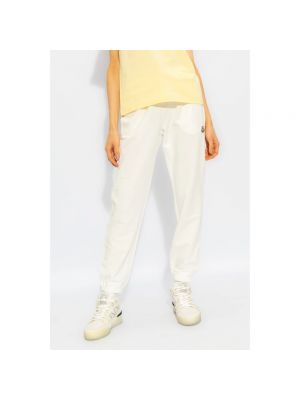 Pantalones de chándal de algodón Moncler blanco