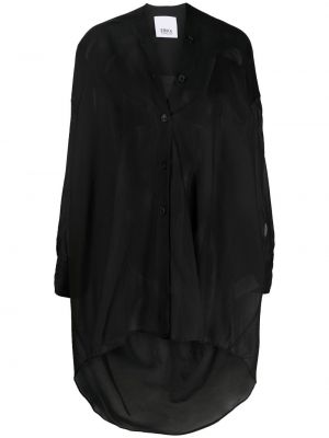 Marškiniai v formos iškirpte Erika Cavallini juoda