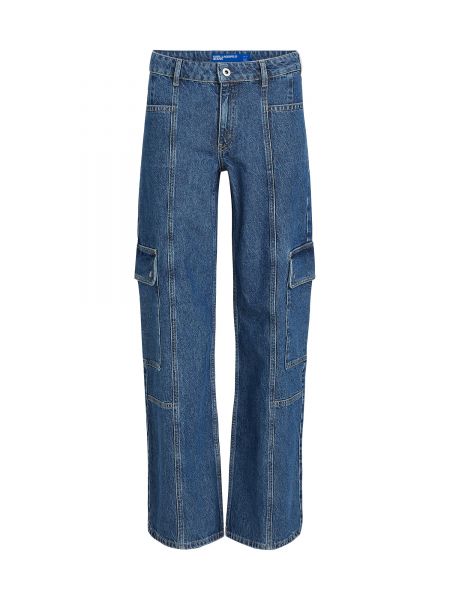 Cargo nadrág Karl Lagerfeld Jeans kék