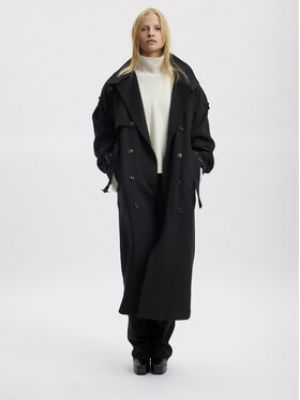 Manteau en laine Gestuz noir
