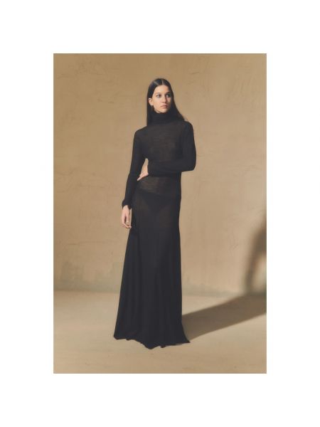 Sukienka długa wełniana Cortana czarna