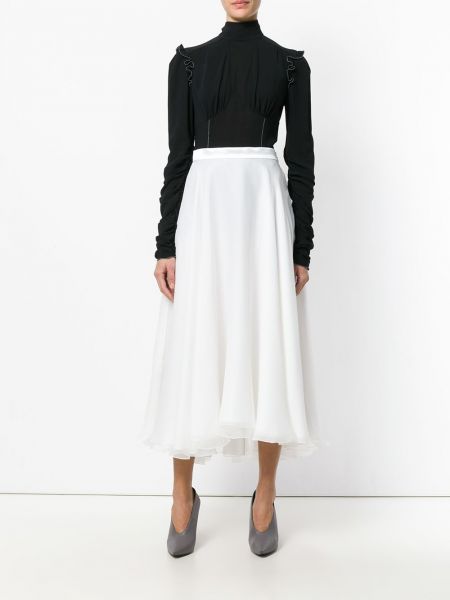 Falda de raso Lanvin blanco