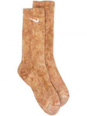 Чорапи с tie-dye ефект Nike кафяво