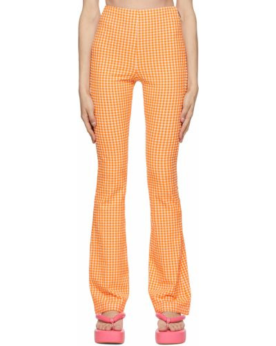 Kalhoty Msgm, oranžová