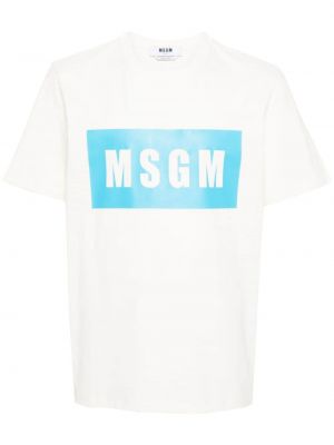 Koszulka bawełniana z nadrukiem Msgm