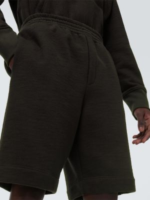 Pamučne kratke hlače od jersey The Row siva