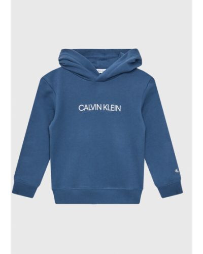 Calvin Klein Jeans Pulóver Institutional Logo IU0IU00163 Sötétkék Regular Fit