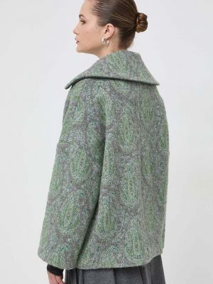 Oversized gyapjú átmeneti dzseki Beatrice B zöld