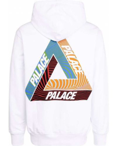 Kapučdžemperis ar apdruku Palace balts