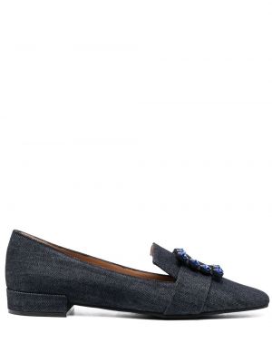 Slip-on loafers med spenne Paul Warmer blå