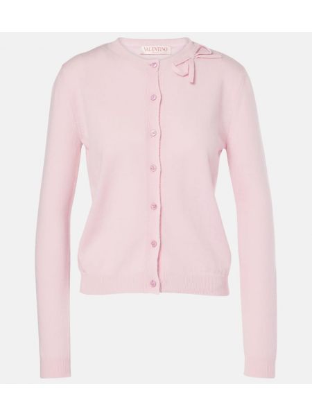 Striktrøje i uld Valentino pink