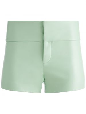 Usnjene kratke hlače Alice + Olivia zelena