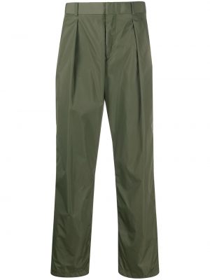 Pantalones rectos de cintura alta Valentino verde