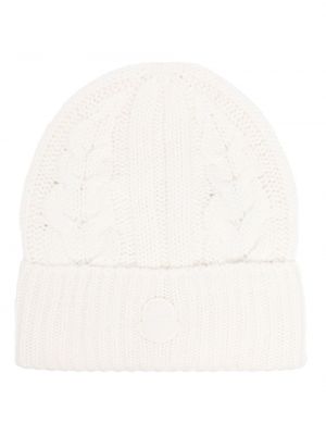 Кашмирена шапка Moncler бяло