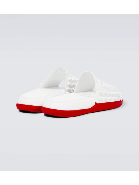 Sandales à imprimé Christian Louboutin blanc
