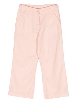 Pantaloni chino ricamati Bonton rosa
