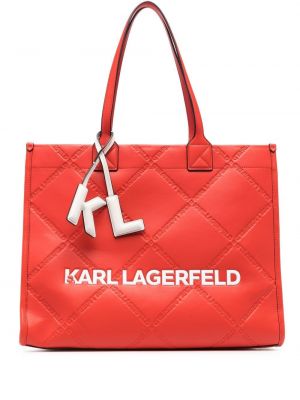 Shopper kabelka Karl Lagerfeld červená