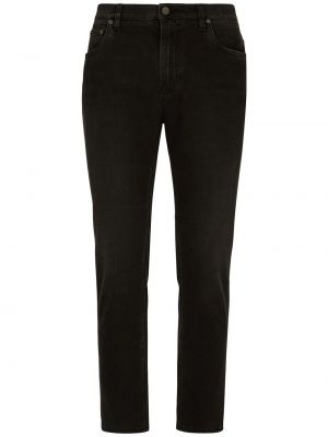 Voľné skinny fit džínsy Dolce & Gabbana čierna