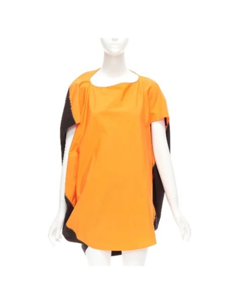 Sukienka bawełniana Marni Pre-owned pomarańczowa