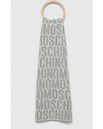 Chusta wełniane Moschino - biały