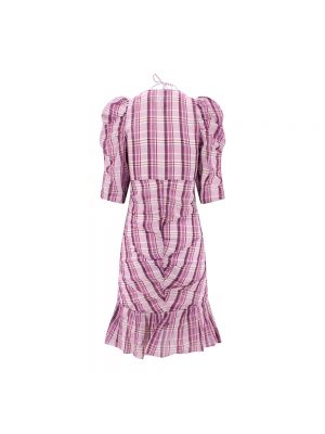 Vestido midi de algodón Isabel Marant rosa