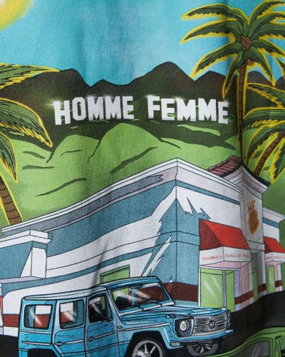 Koszulka bawełniana z dżerseju Homme + Femme La czarna