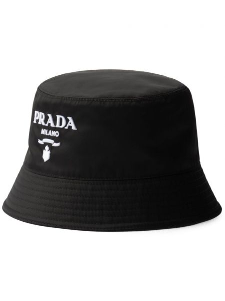 Chapeau de seau Prada noir