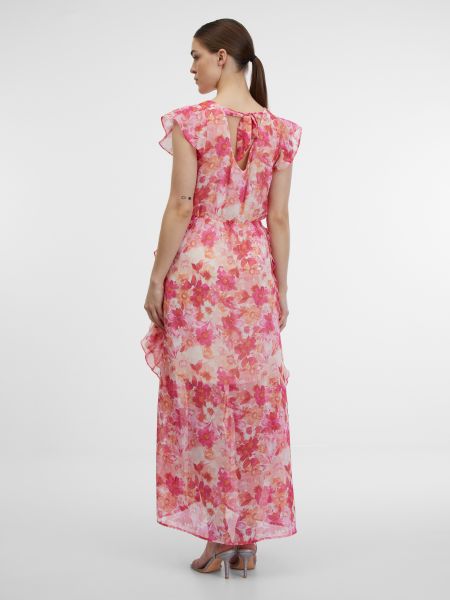 Макси рокля на цветя Orsay розово