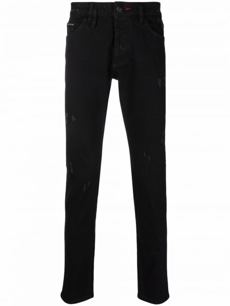 Skinny fit-jeans Philipp Plein svart