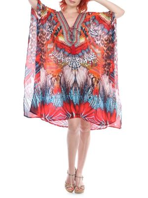 Платье-туника с принтом La Moda Clothing серое