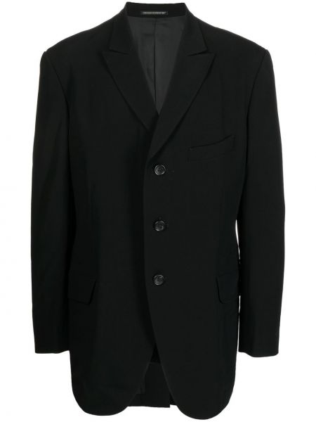 Overdimensjonert lang blazer Yohji Yamamoto svart