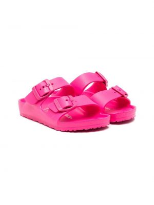 Sandaletter med slip-on med spännesknäppning för tjejer Birkenstock Kids rosa