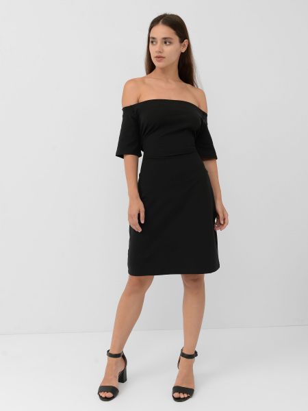 Черное платье мини Weekday