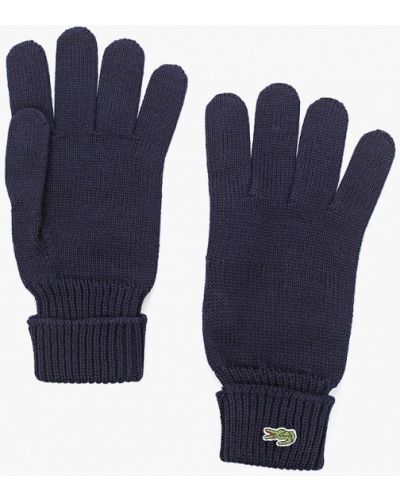 Перчатки Lacoste синие