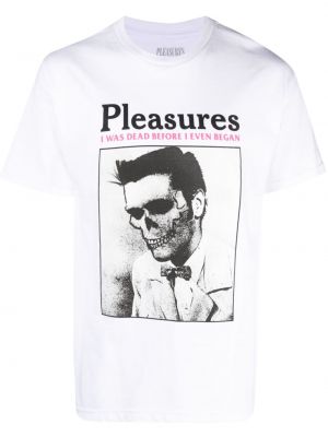 T-shirt mit print Pleasures weiß