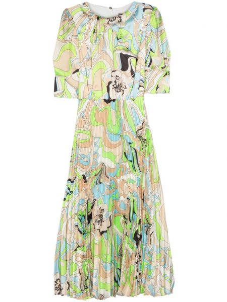 Sukienka midi w abstrakcyjne wzory Nissa