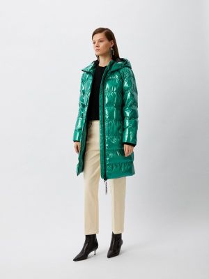 Утепленная куртка Love Moschino зеленая