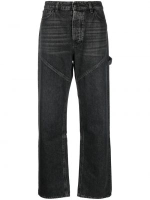 Jeans boyfriend a vita alta oversize 3x1 nero