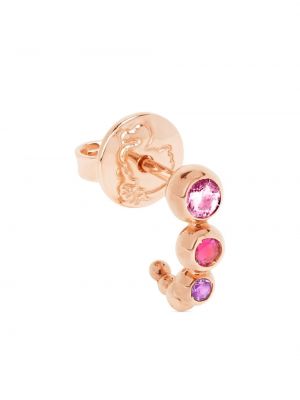 Boucles d'oreilles à boucle en or rose Dodo rose